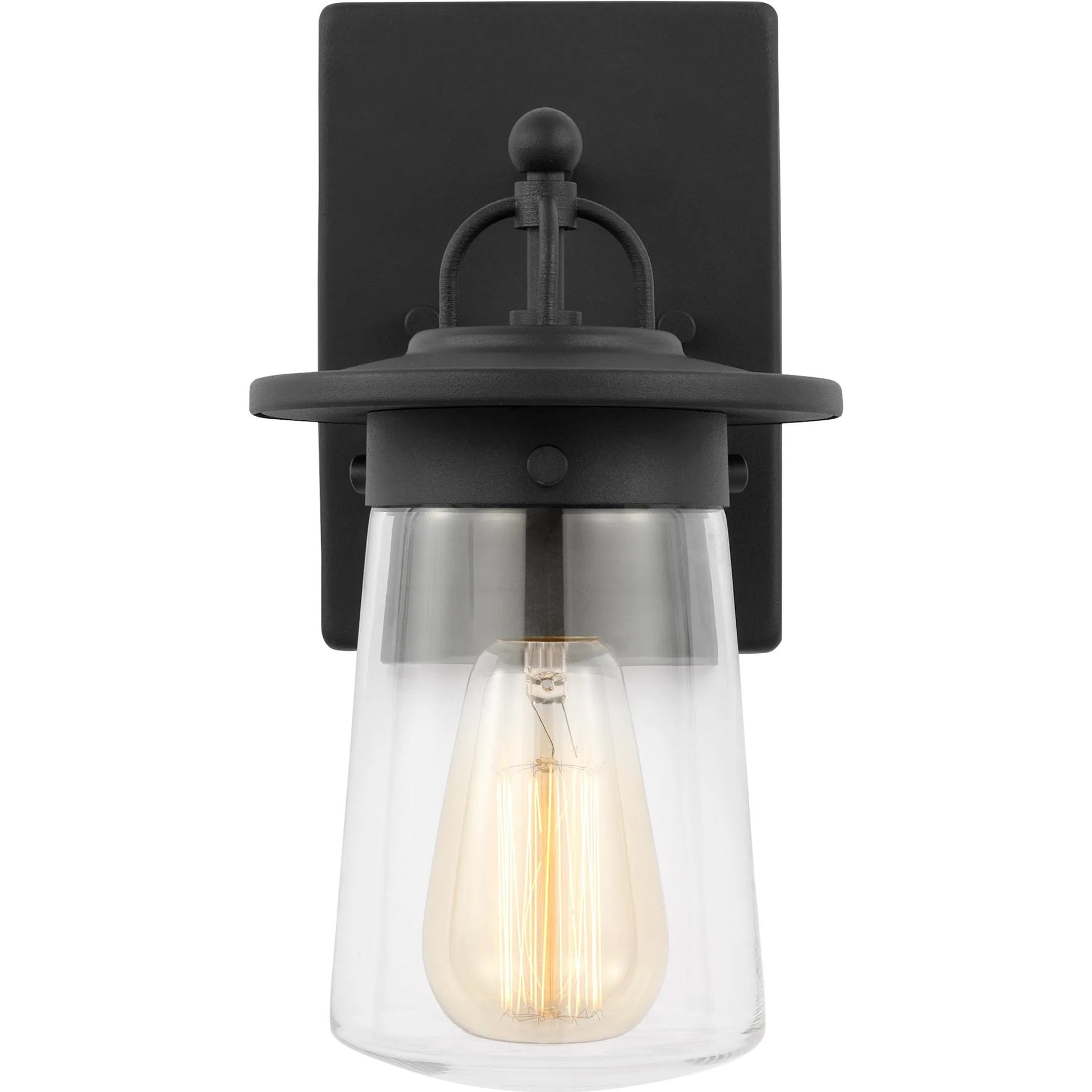 Tybee Small One Light Outdoor Wall Lantern by Visual Comfort & Co.. Made from aluminum in a cottage & farmhouse style.