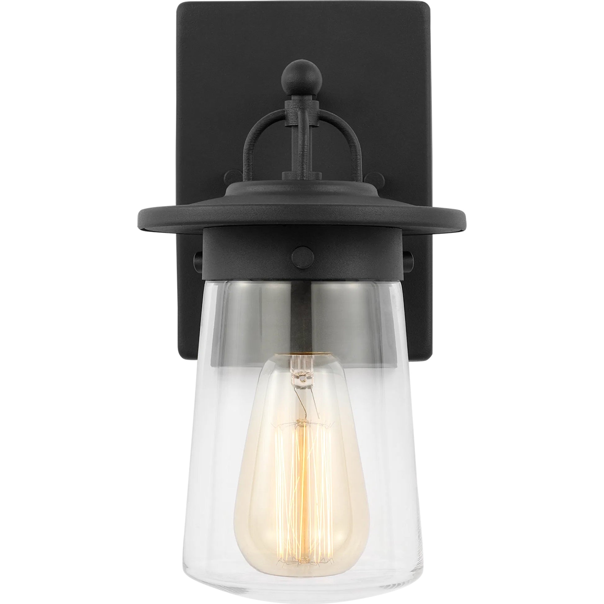 Tybee Small One Light Outdoor Wall Lantern by Visual Comfort & Co.. Made from aluminum in a cottage & farmhouse style.