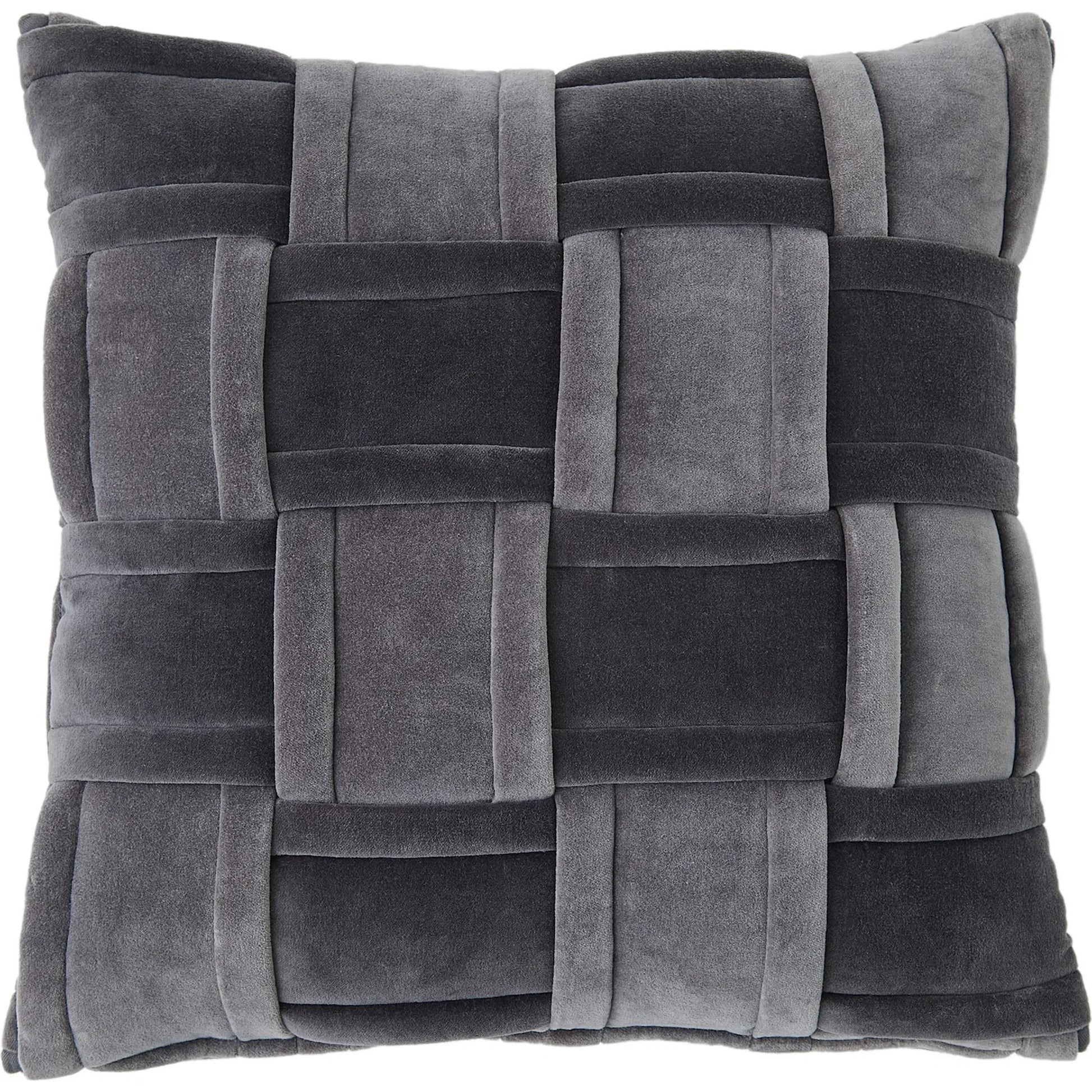 Woven Pillow by Global Views. Made from surface: 100% cotton, color will vary due to the nature in which fabric is dyed. in a transitional style.