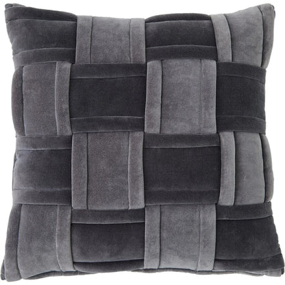 Woven Pillow by Global Views. Made from surface: 100% cotton, color will vary due to the nature in which fabric is dyed. in a transitional style.