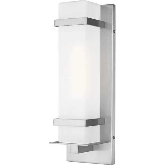 Alban Small One Light Outdoor Wall Lantern by Visual Comfort & Co.. Made from aluminum in a unique style.