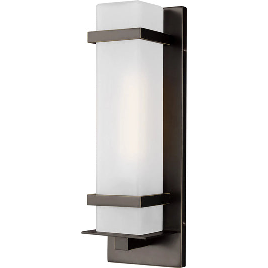 Alban Small One Light Outdoor Wall Lantern by Visual Comfort & Co.. Made from aluminum in a unique style.