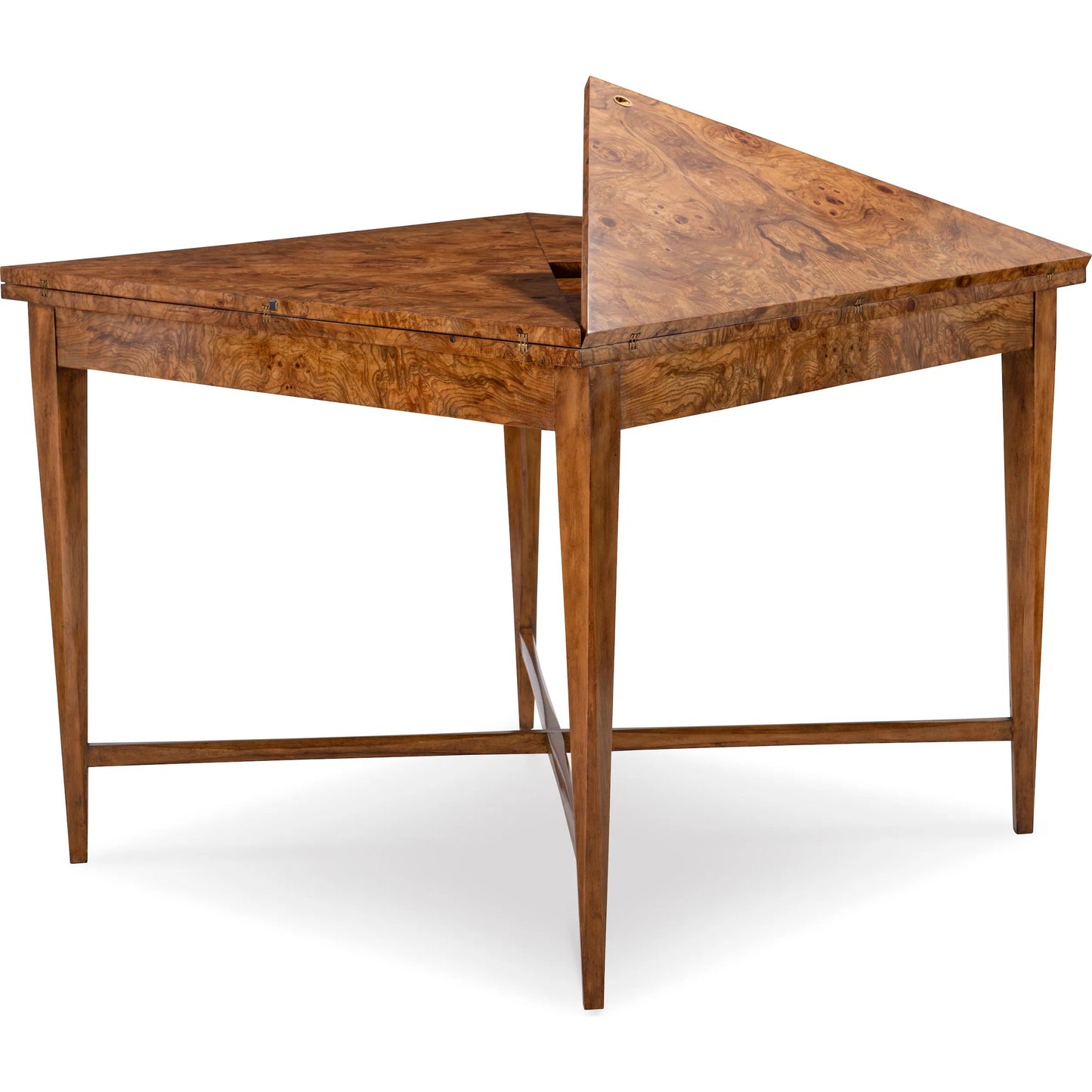 004 SI-2441046 | Additional Silo | Basil Game Table by Maitland-Smith in olive ash burl. Made from unique in a traditional style.