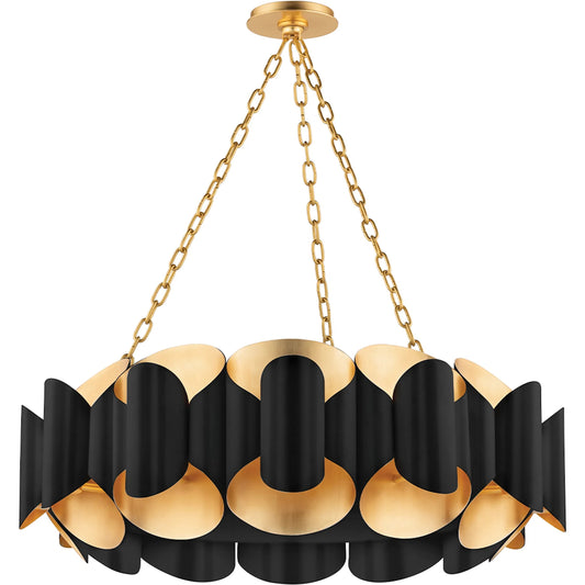 001 SR-914568 | Primary Silo | Banks Chandelier by Hudson Valley. Made from steel in a modern style.