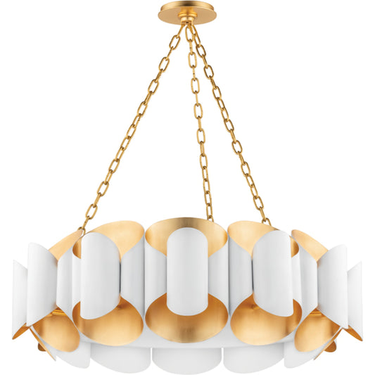 Banks Chandelier by Hudson Valley. Made from steel in a modern style.