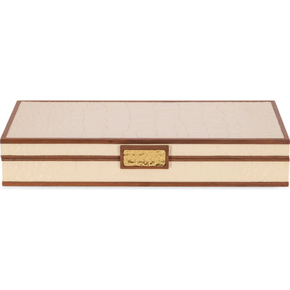 Cream Stacking Boxes by Maitland-Smith in cream. Made from unique in a modern style.