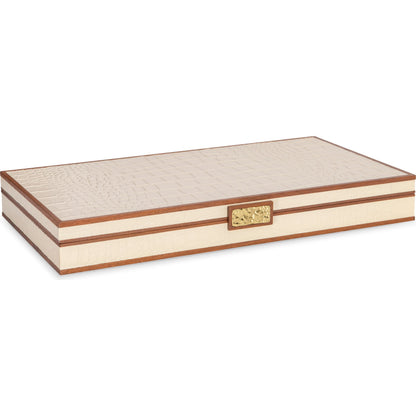 Cream Stacking Boxes by Maitland-Smith in cream. Made from unique in a modern style.