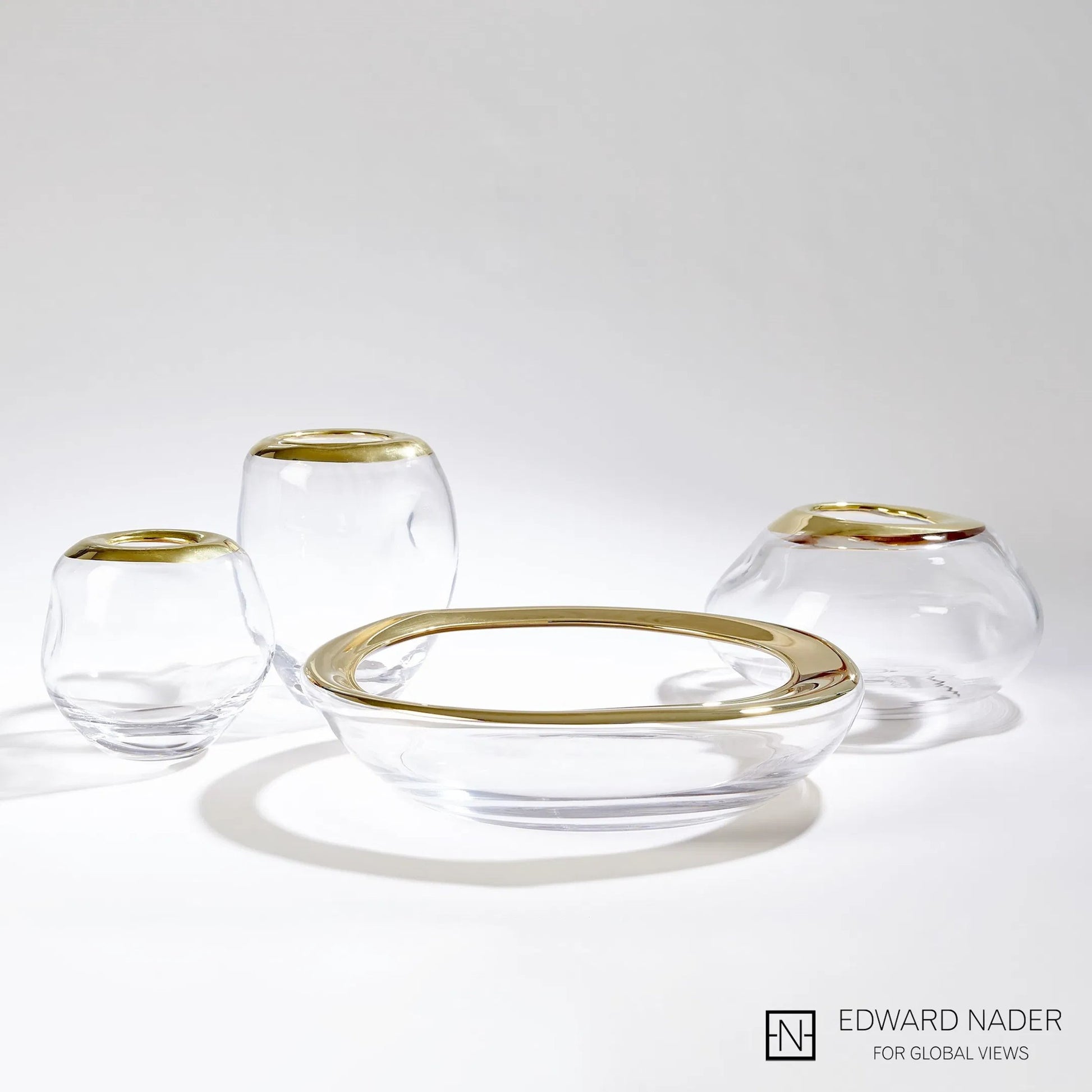 Organic Formed Vase by Global Views. Made from unique in a eclectic & global style.