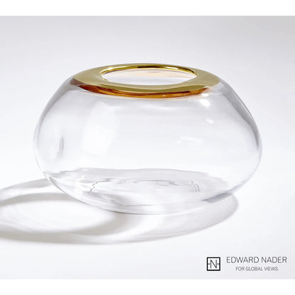 Organic Formed Vase by Global Views. Made from unique in a eclectic & global style.