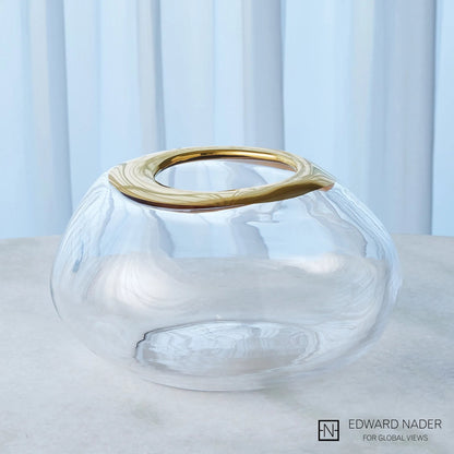 Organic Formed Vase by Global Views. Made from unique in a eclectic & global style.