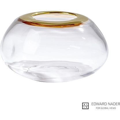 Organic Formed Vase by Global Views. Made from unique in a eclectic & global style.