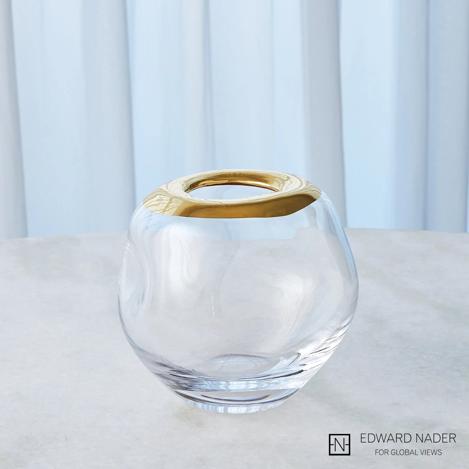 Organic Formed Vase by Global Views. Made from unique in a eclectic & global style.