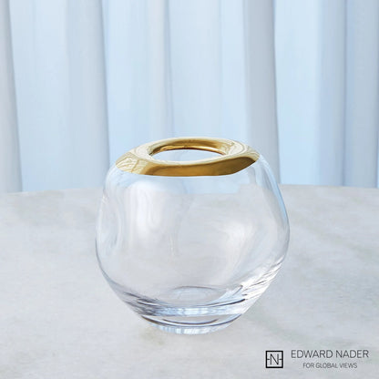 Organic Formed Vase by Global Views. Made from unique in a eclectic & global style.