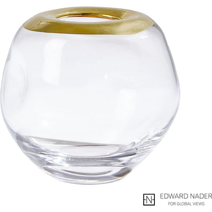 Organic Formed Vase by Global Views. Made from unique in a eclectic & global style.