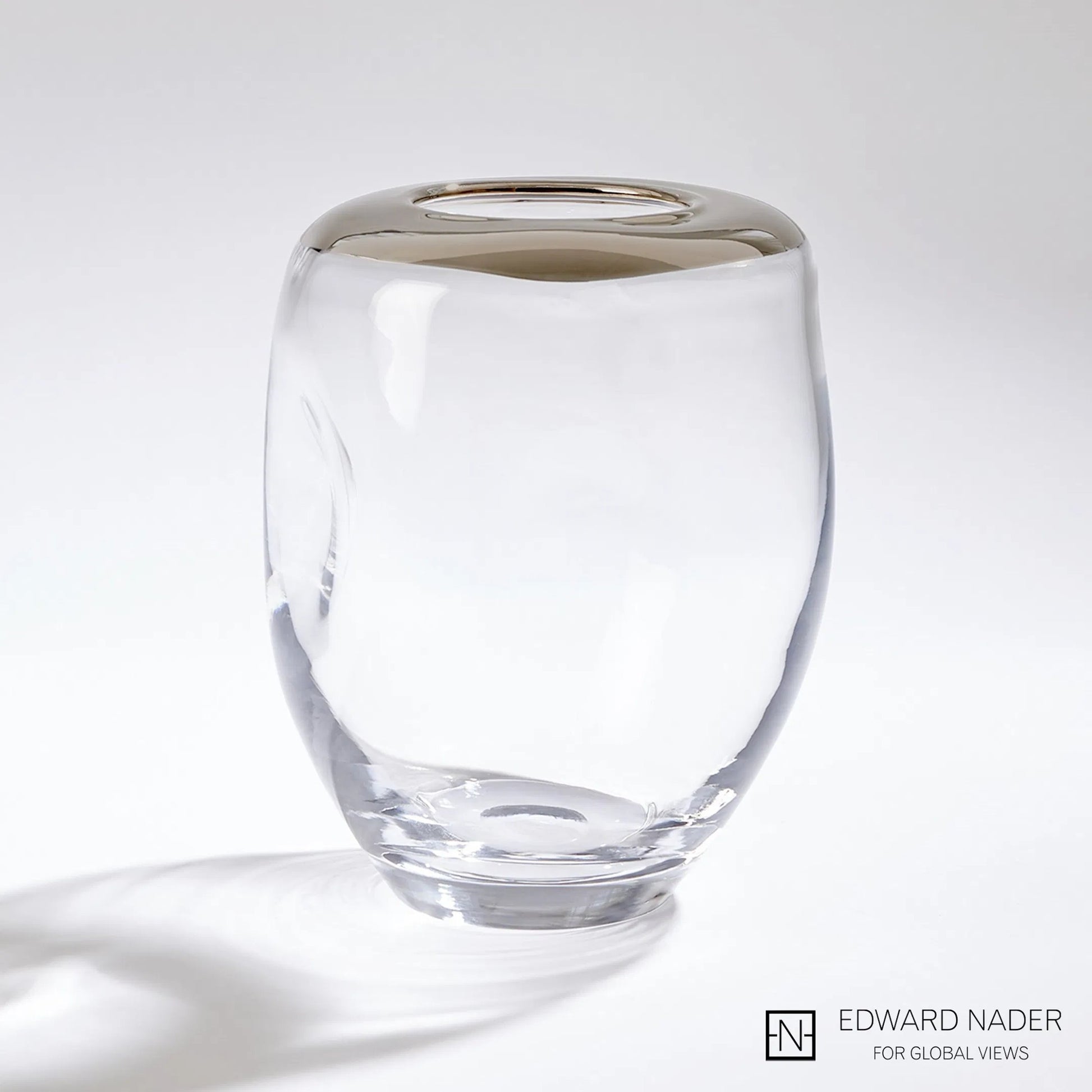 Organic Formed Vase by Global Views. Made from unique in a eclectic & global style.