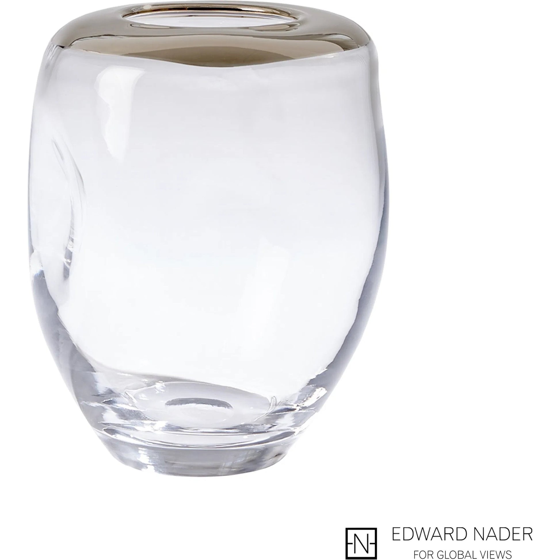 Organic Formed Vase by Global Views. Made from unique in a eclectic & global style.