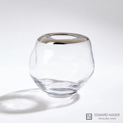 Organic Formed Vase by Global Views. Made from unique in a eclectic & global style.