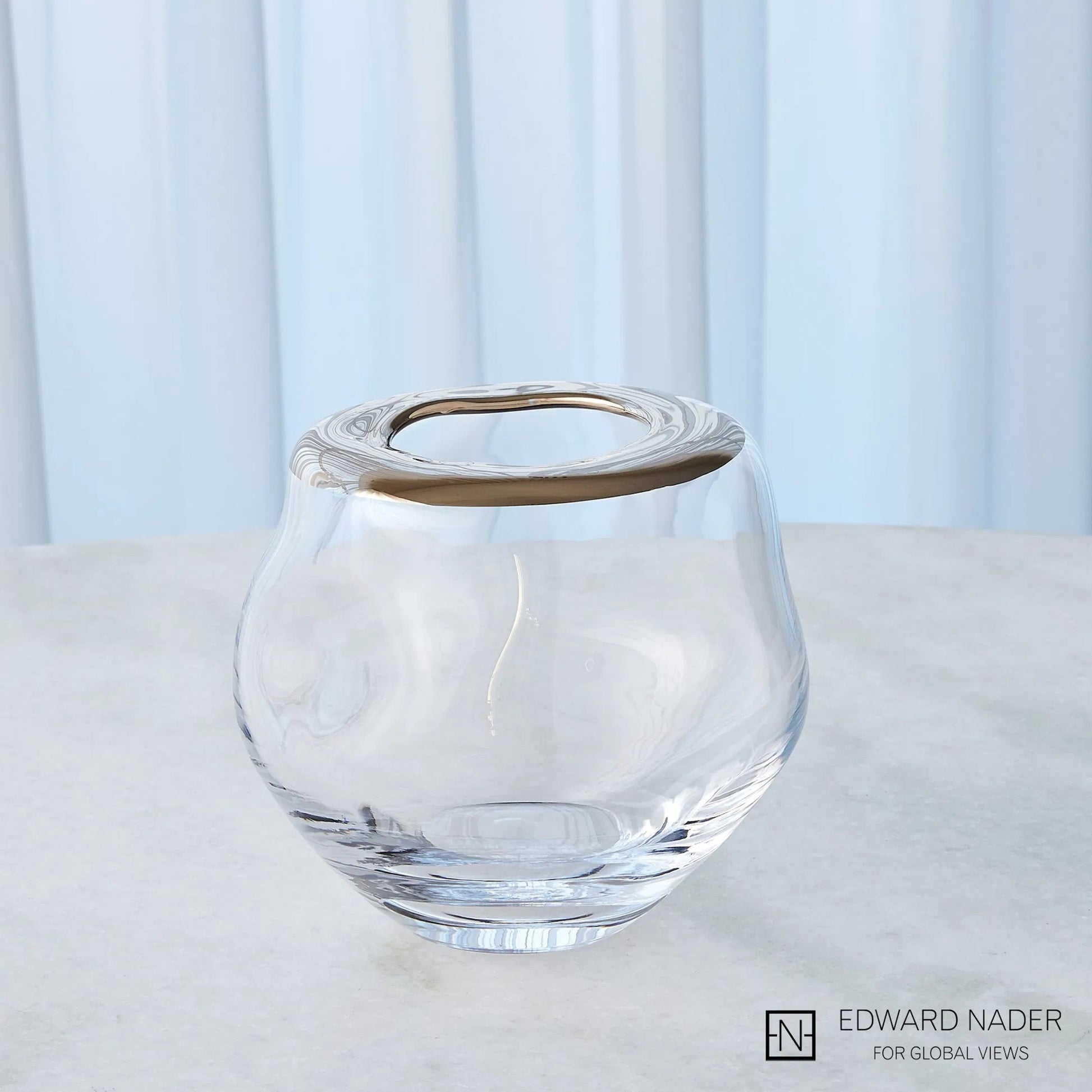 Organic Formed Vase by Global Views. Made from unique in a eclectic & global style.