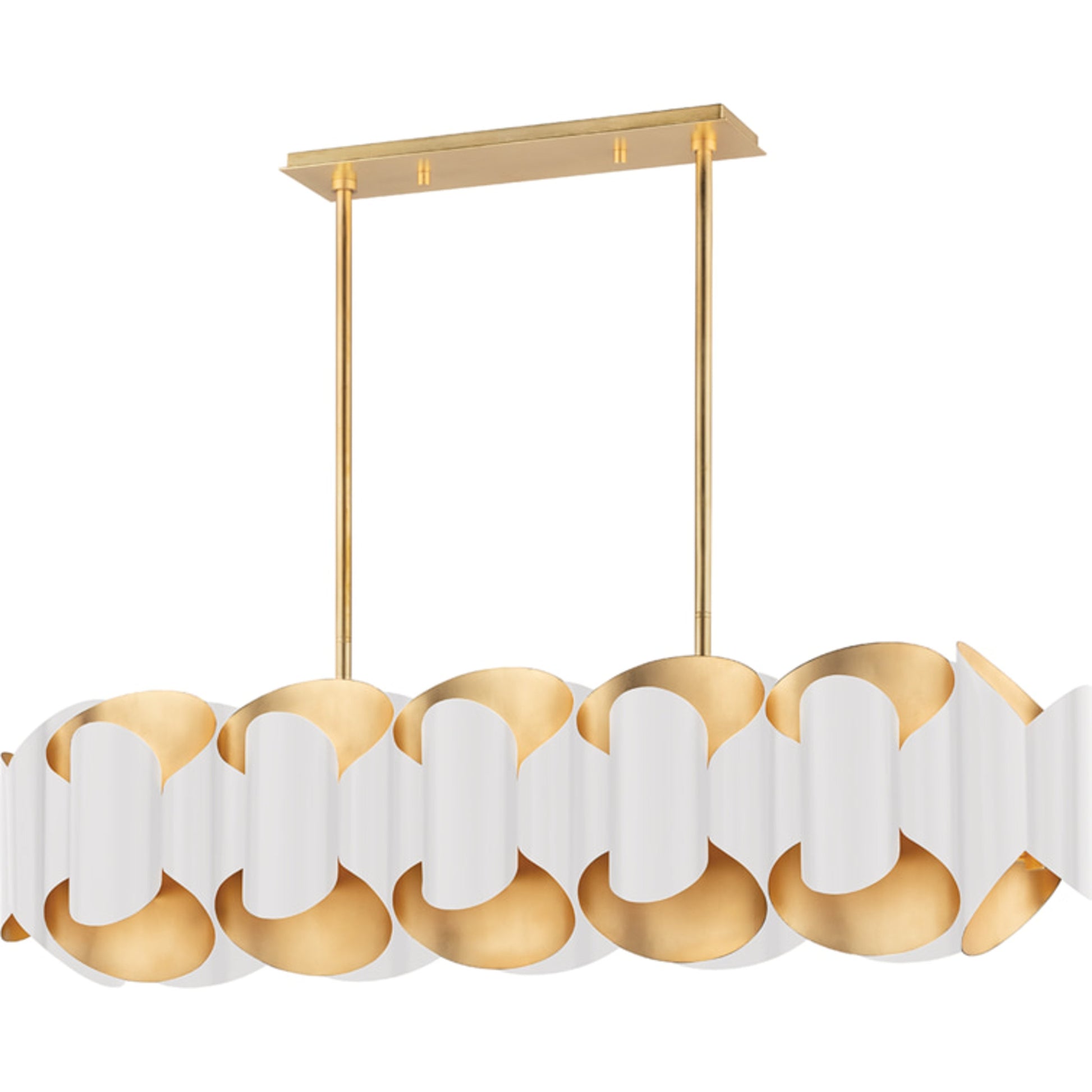 Banks Linear Pendant by Hudson Valley. Made from steel in a modern style.