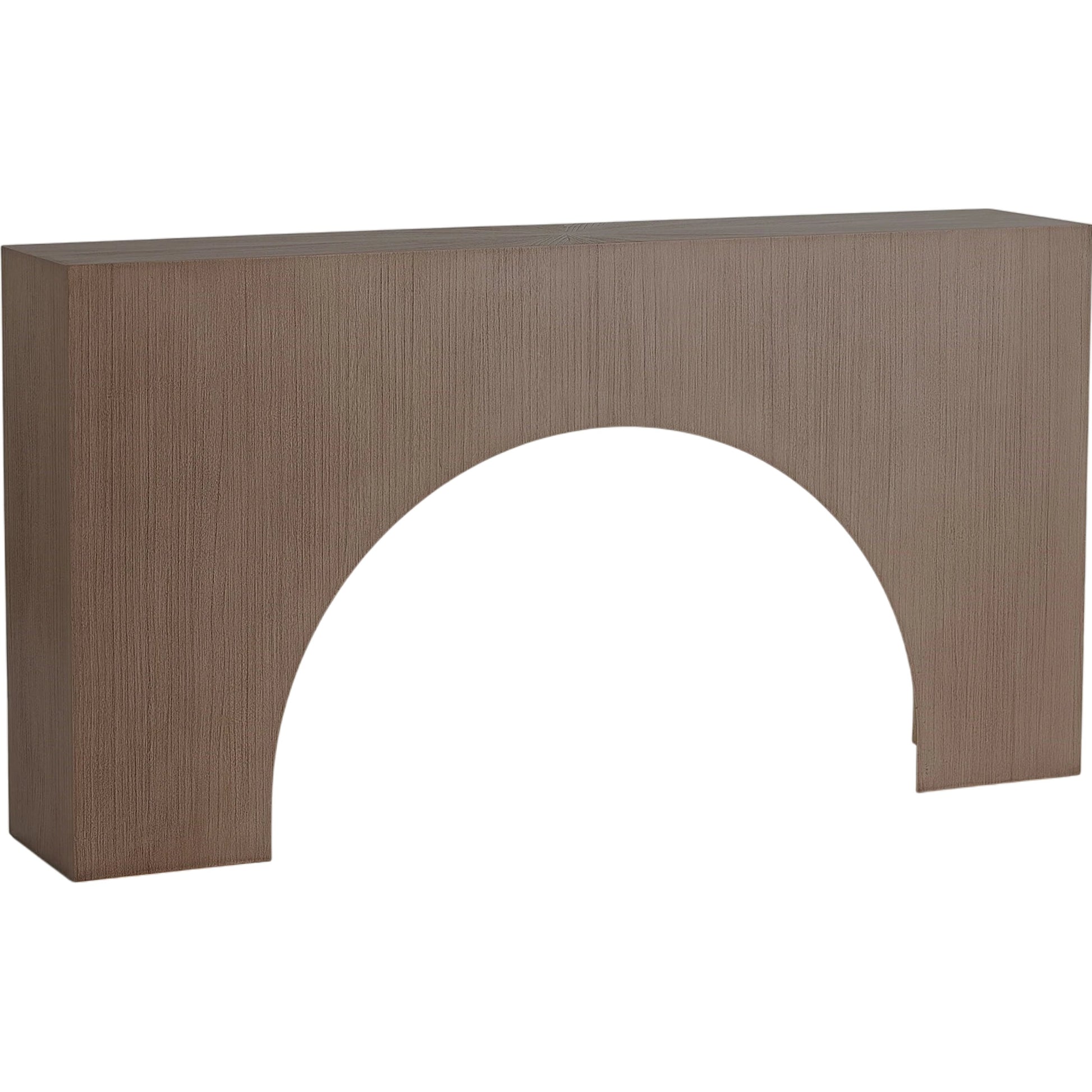 Arches Console by Global Views in nutmeg. Made from mahogany in a transitional style.