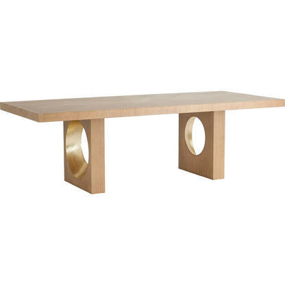 Oculus Dining Table by Global Views in nutmeg and mahogany. Made from unique in a transitional style.