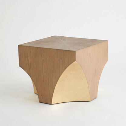 Arches Bunching Table by Global Views in nutmeg, champagne. Made from unique in a transitional style.