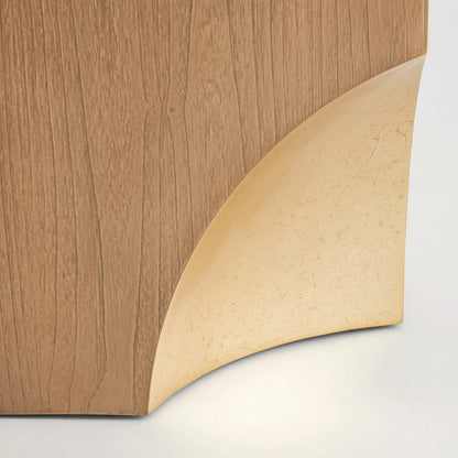 Arches Bunching Table by Global Views in nutmeg, champagne. Made from unique in a transitional style.