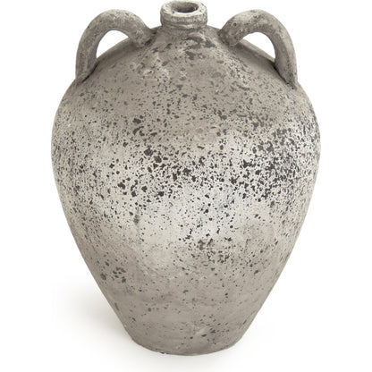 Terracotta Jar by Zentique in gray. Made from terracotta in a cottage & farmhouse style.