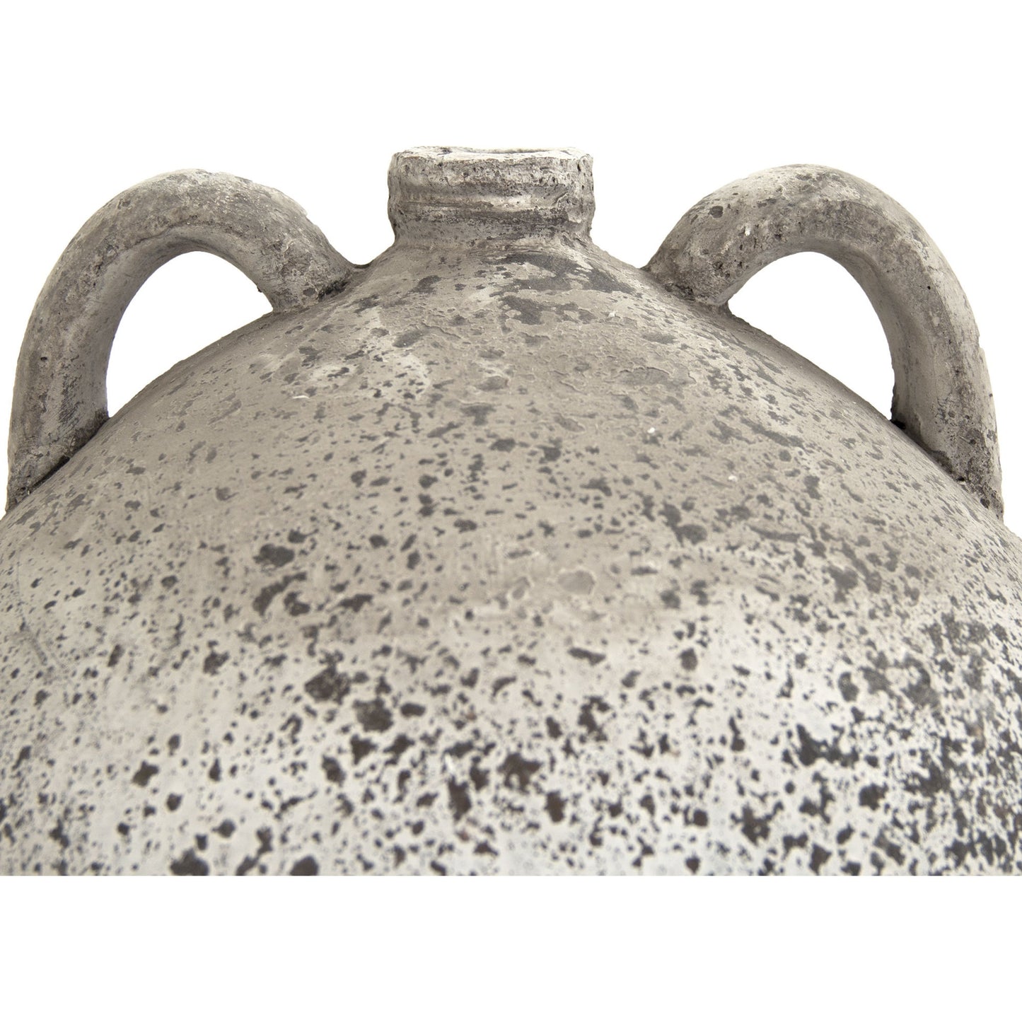 003 S-337429 | Closeup | Terracotta Jar by Zentique in gray. Made from terracotta in a cottage & farmhouse style.