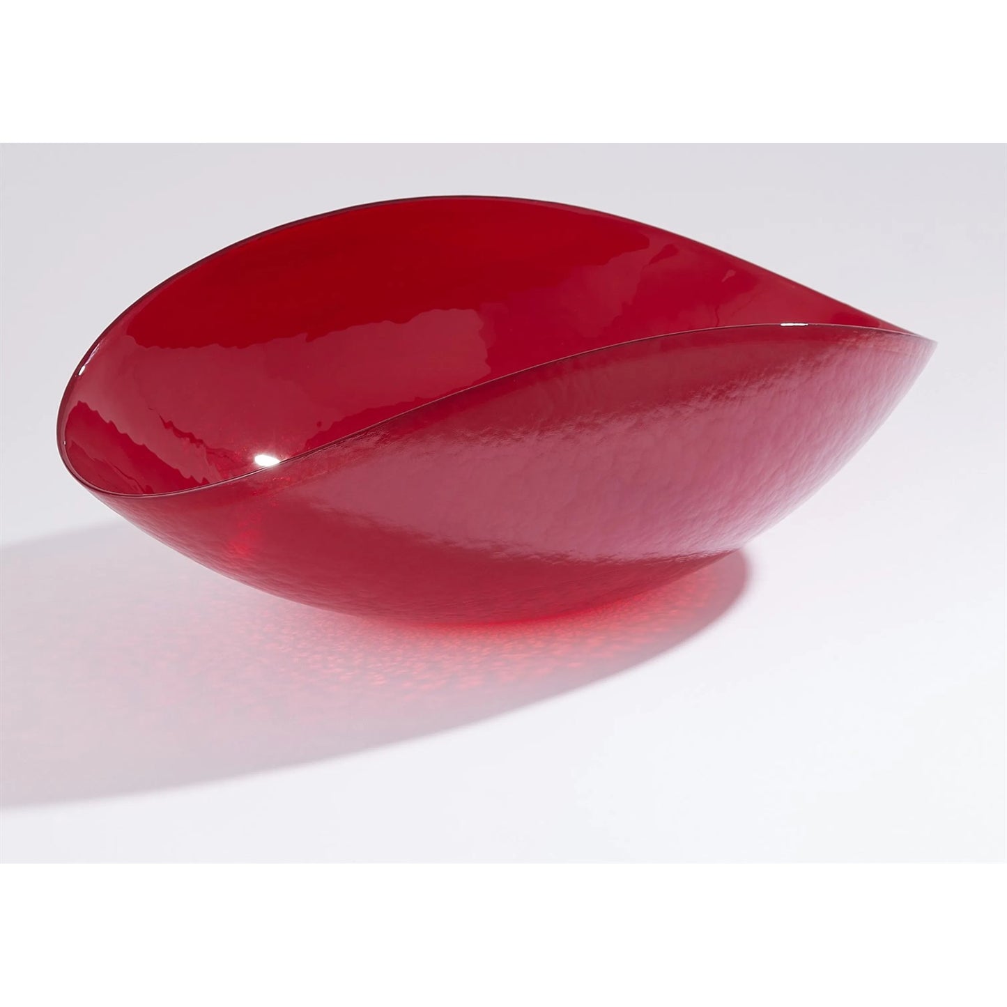 004 SI-2323580 | Additional Silo | Folded Bowl by Global Views in deep red and copper. Made from unique in a eclectic & global style.