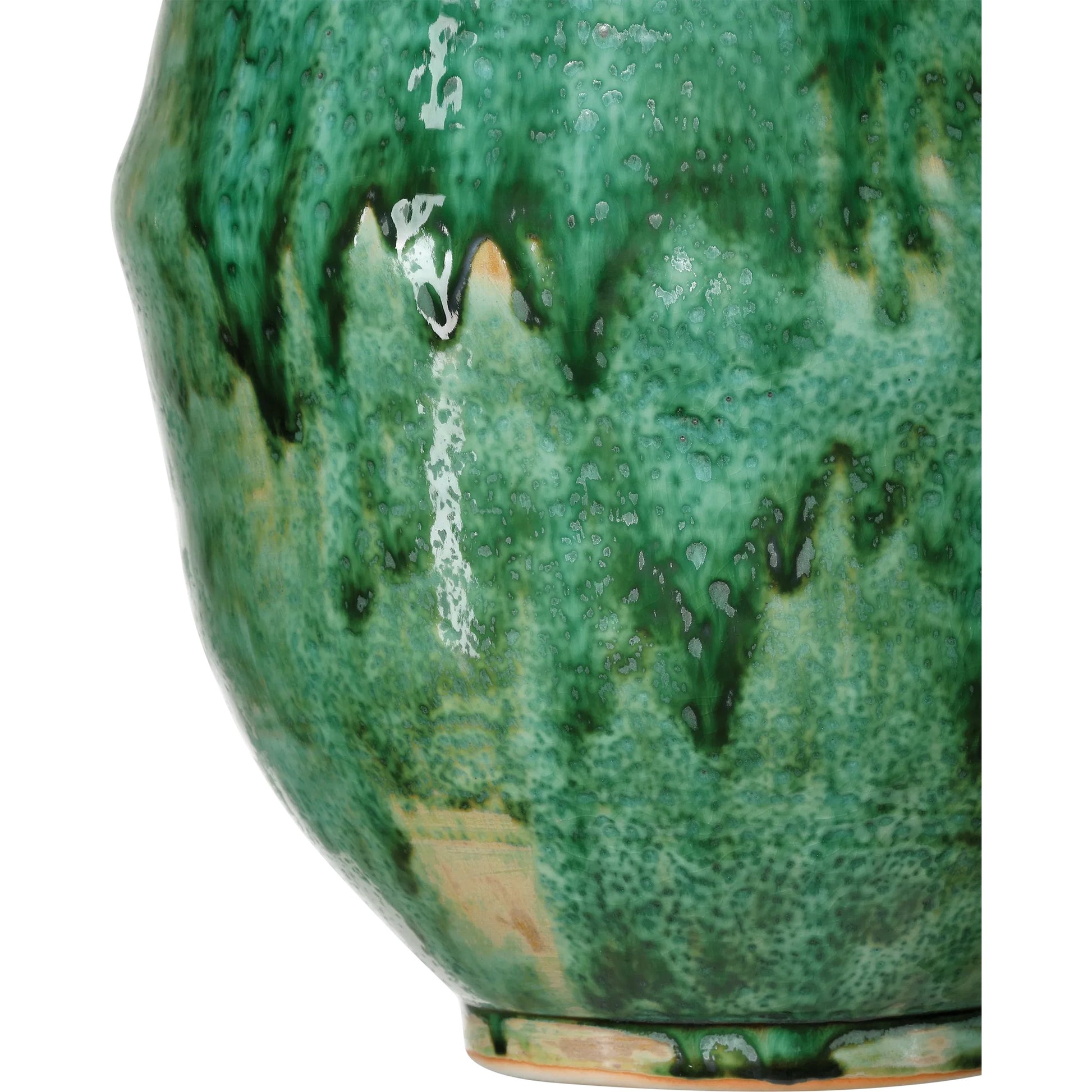 Marrakesh Vase by Currey and Company in imperial green. Made from porcelain in a eclectic & global style.