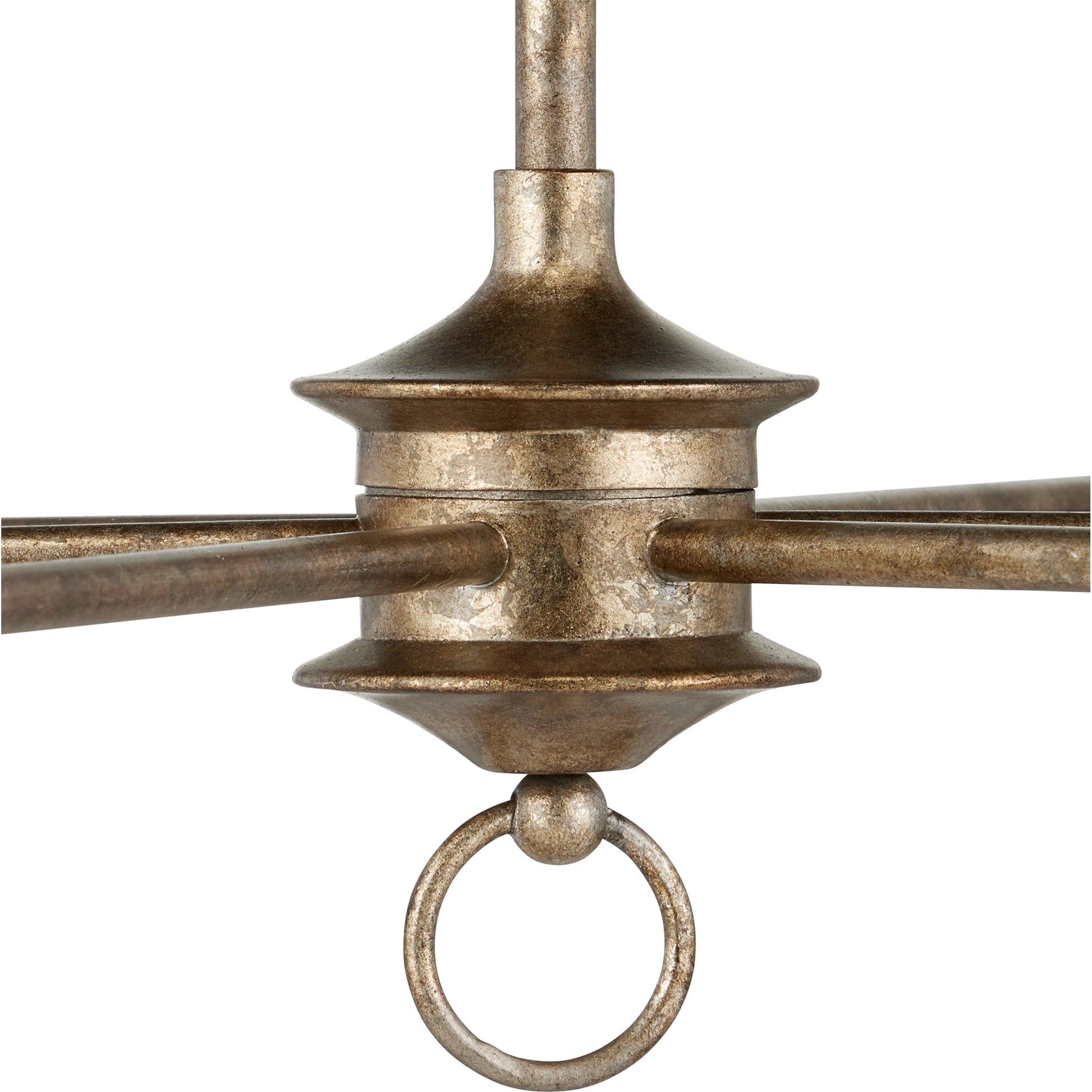 Nottaway Two-Tier Chandelier by Currey and Company. Made from wrought iron in a traditional style.