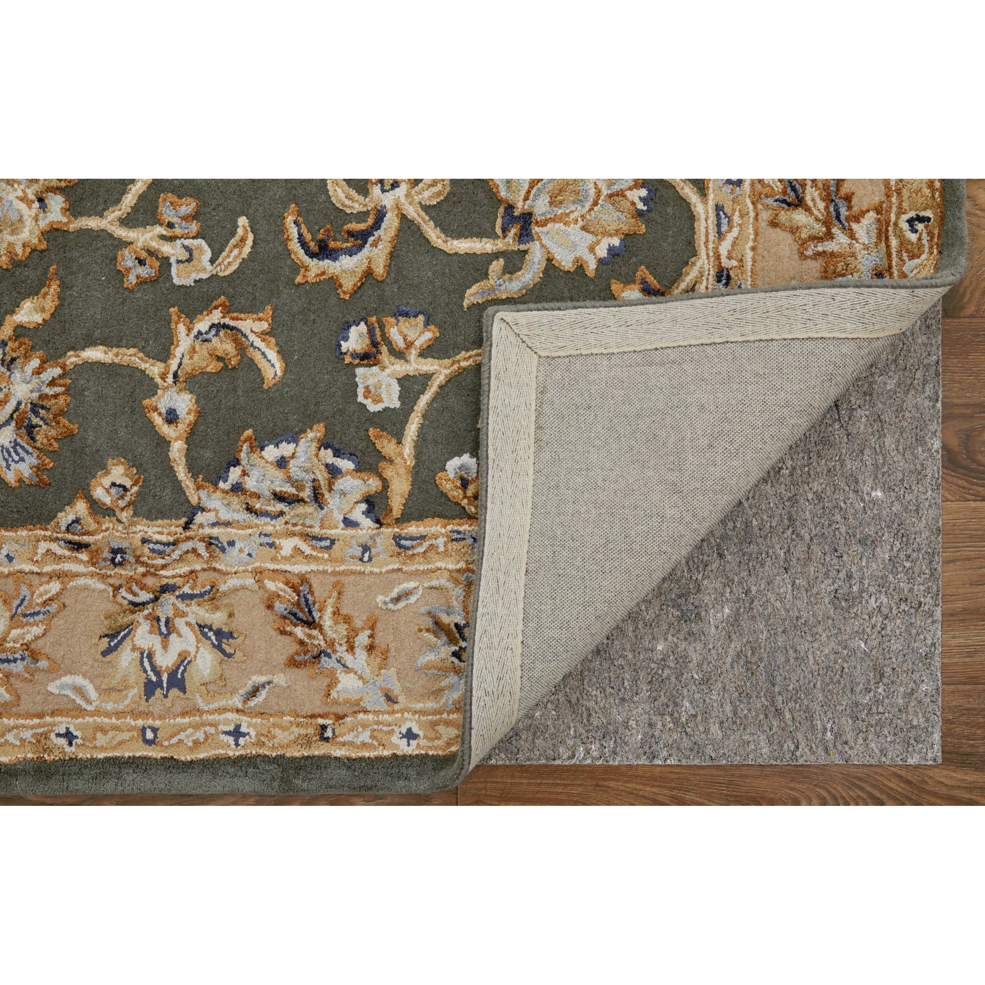 Prescott Traditional & Botanical Rug - 8939F by Feizy. Made from viscose, wool in a unique style.