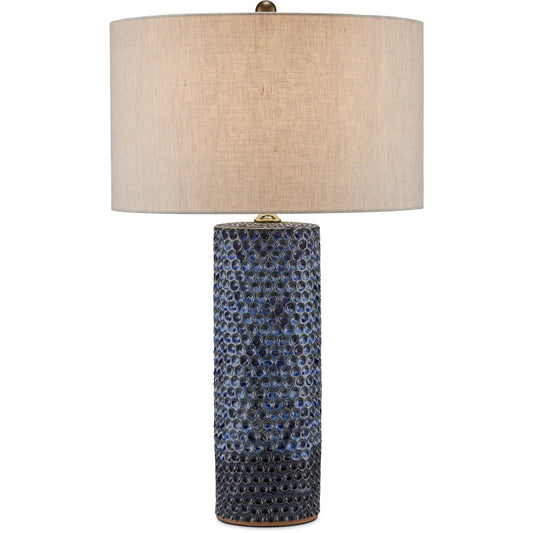 Polka Dot Table Lamp by Currey and Company. Made from ceramic in a modern style.