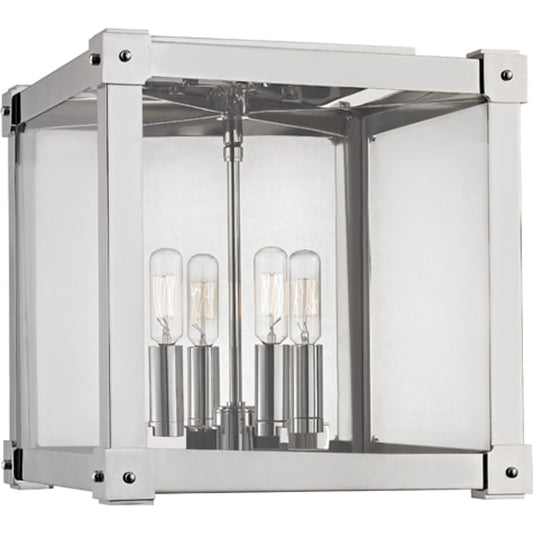 Forsyth Flush Mount by Hudson Valley in polished nickel. Made from steel in a modern style.