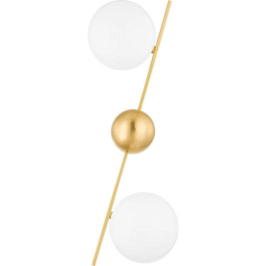 Wendover 2 Light Wall Sconce by Hudson Valley. Made from steel in a modern style.