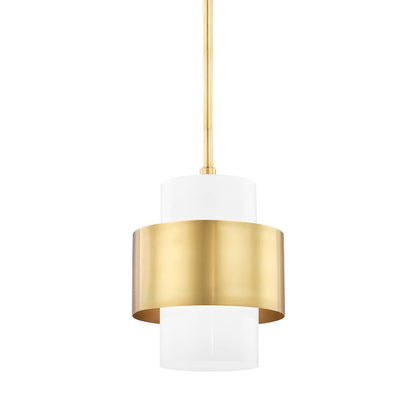 Corinth Pendant by Hudson Valley. Made from steel in a modern style.