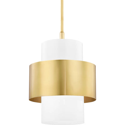 Corinth Pendant by Hudson Valley. Made from steel in a modern style.