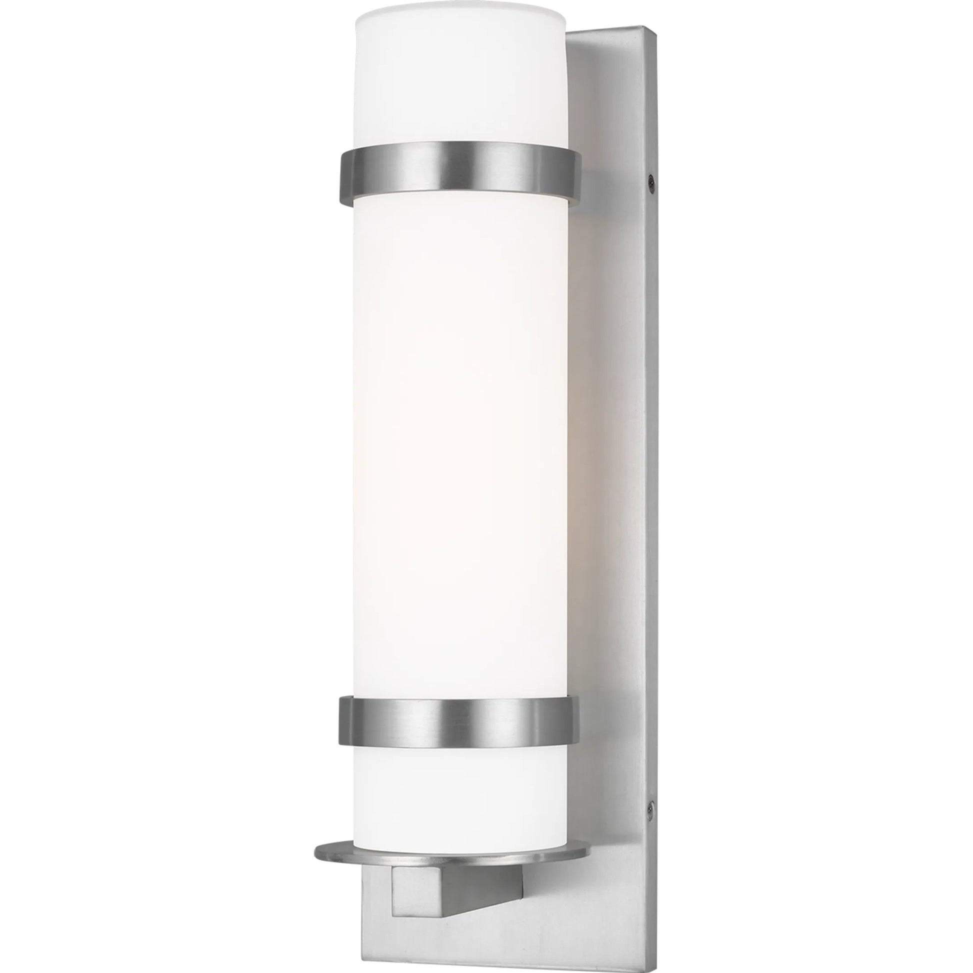 Alban Medium Round One Light Outdoor Wall Lantern by Visual Comfort & Co.. Made from aluminum in a modern style.