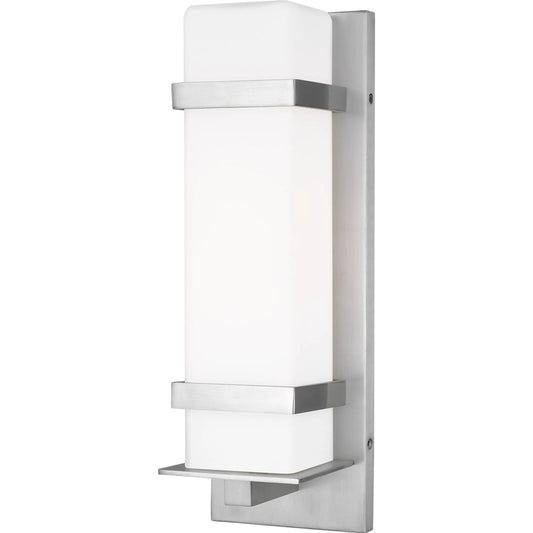 Alban Medium One Light Outdoor Wall Lantern by Visual Comfort & Co.. Made from aluminum in a unique style.