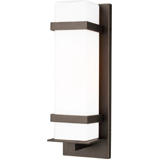 Alban Medium One Light Outdoor Wall Lantern by Visual Comfort & Co.. Made from aluminum in a unique style.