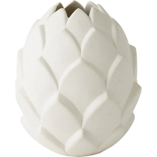 Artichaut Vase by Global Views in white. Made from unique in a modern style.