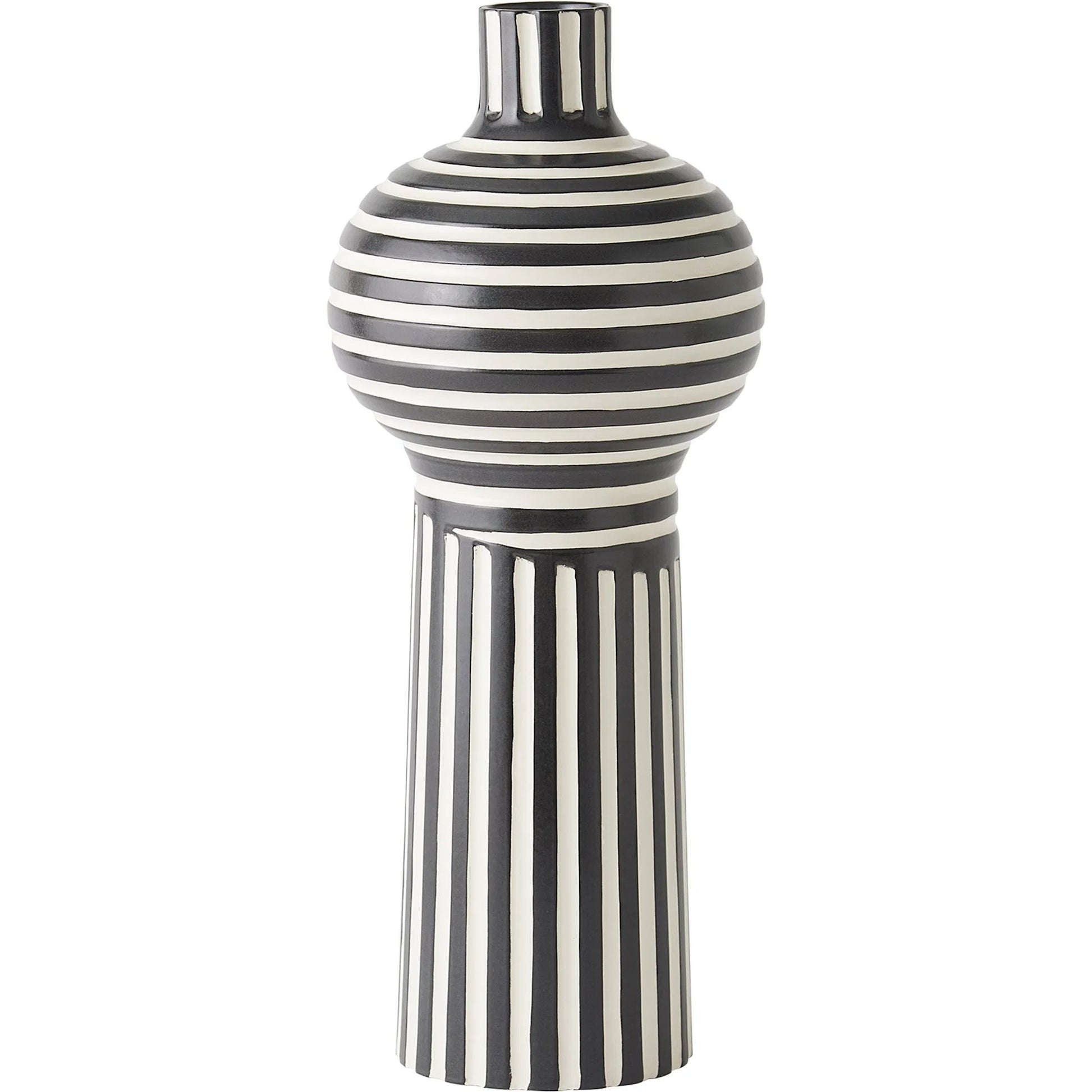 Colbert Vase by Global Views in white. Made from unique in a eclectic & global style.