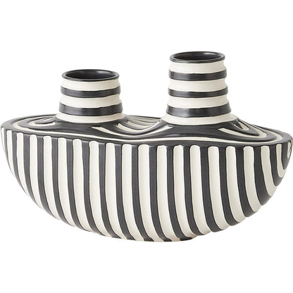 Colbert Vase by Global Views in white. Made from unique in a eclectic & global style.