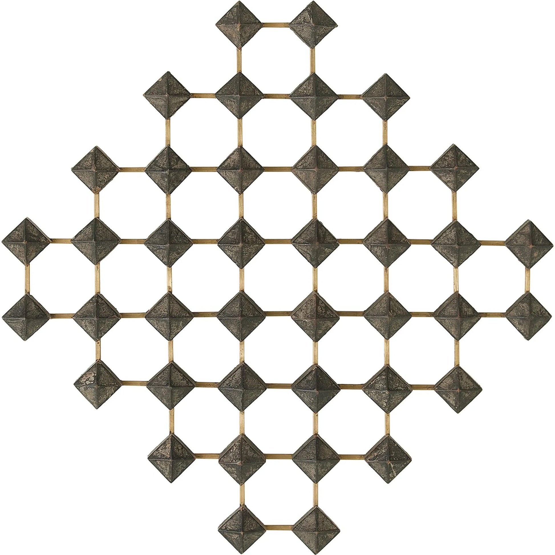 Ramus Wall Art by Global Views in wood, brass. Made from unique in a modern style.