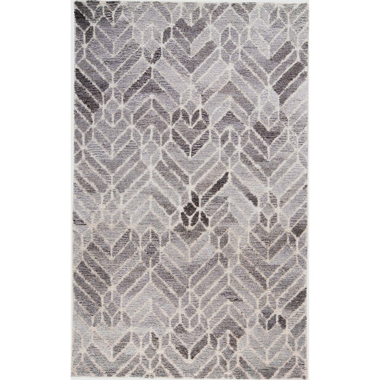 Asher Transitional Geometric Rug - 8769F by Feizy in taupe, gray, ivory. Made from wool, viscose in a unique style.