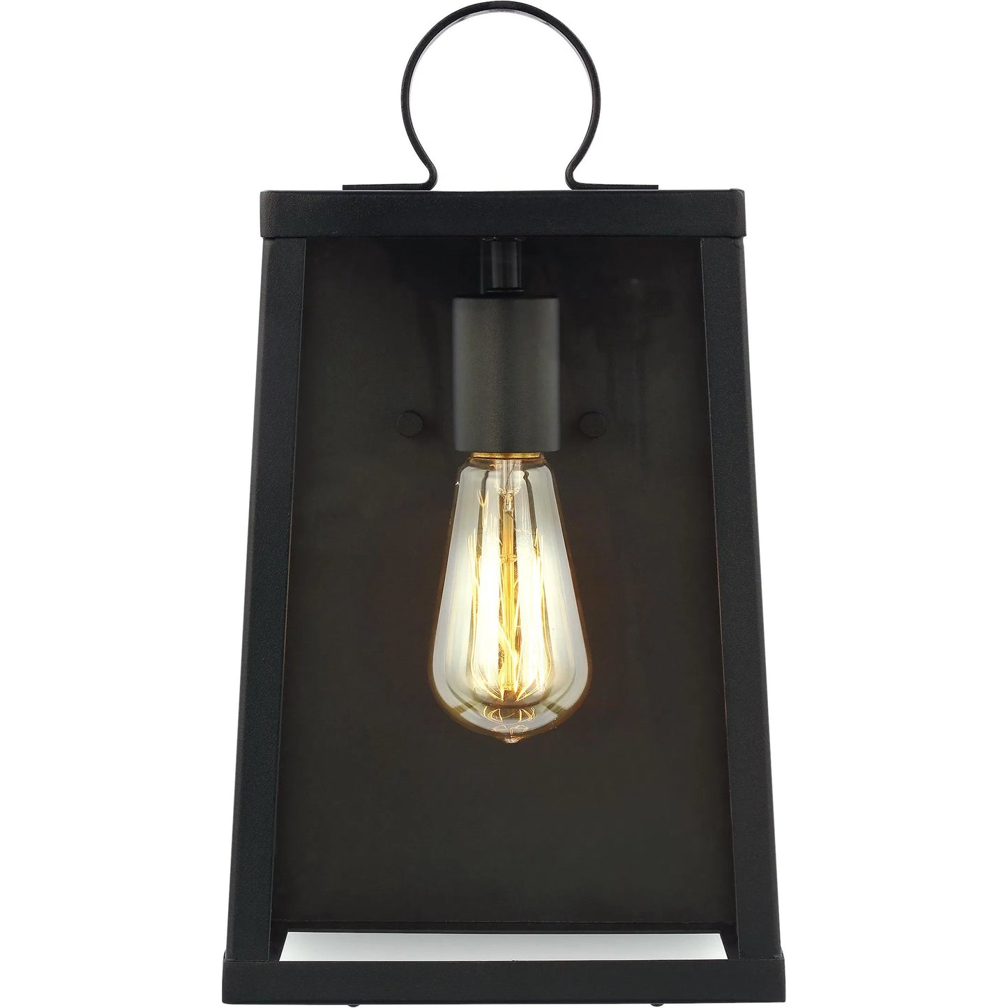 002 SI-2233576 | Primary Silo | Marinus Medium One Light Outdoor Wall Lantern by Visual Comfort & Co. in black. Made from aluminum in a unique style.