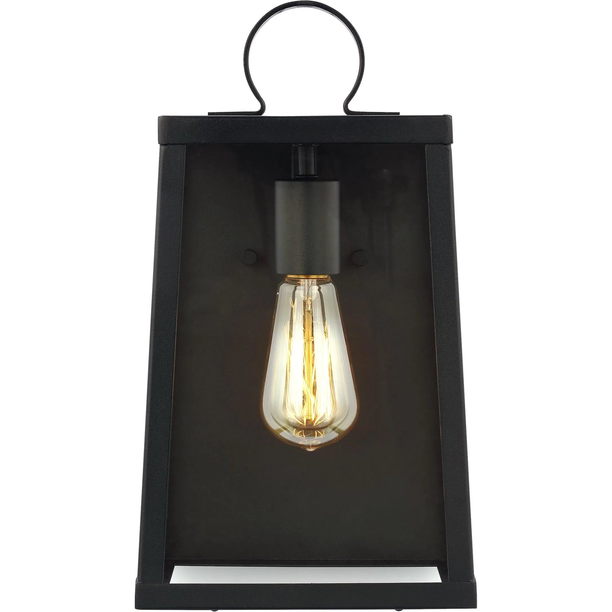 Marinus Medium One Light Outdoor Wall Lantern by Visual Comfort & Co. in black. Made from aluminum in a unique style.