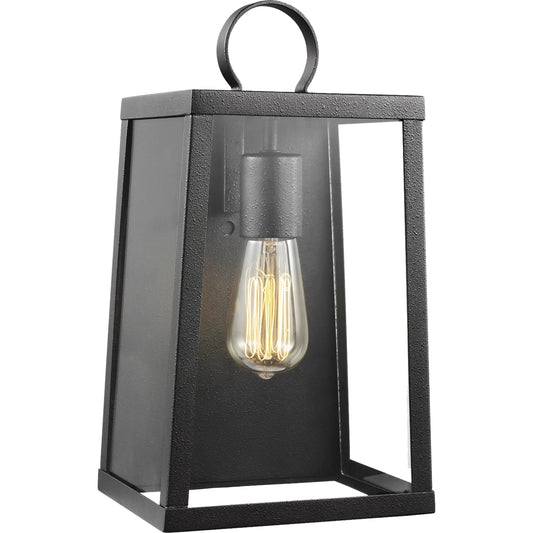 Marinus Medium One Light Outdoor Wall Lantern by Visual Comfort & Co. in black. Made from aluminum in a unique style.