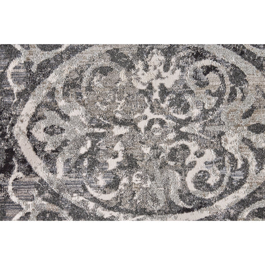 Kano Contemporary Rug - 3872F by Feizy in gray, taupe. Made from polypropylene, polyester in a unique style.